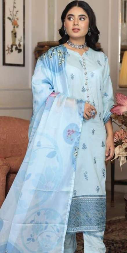 BAHAR Stitched Festive Lawn 2024 BY READY WEAR